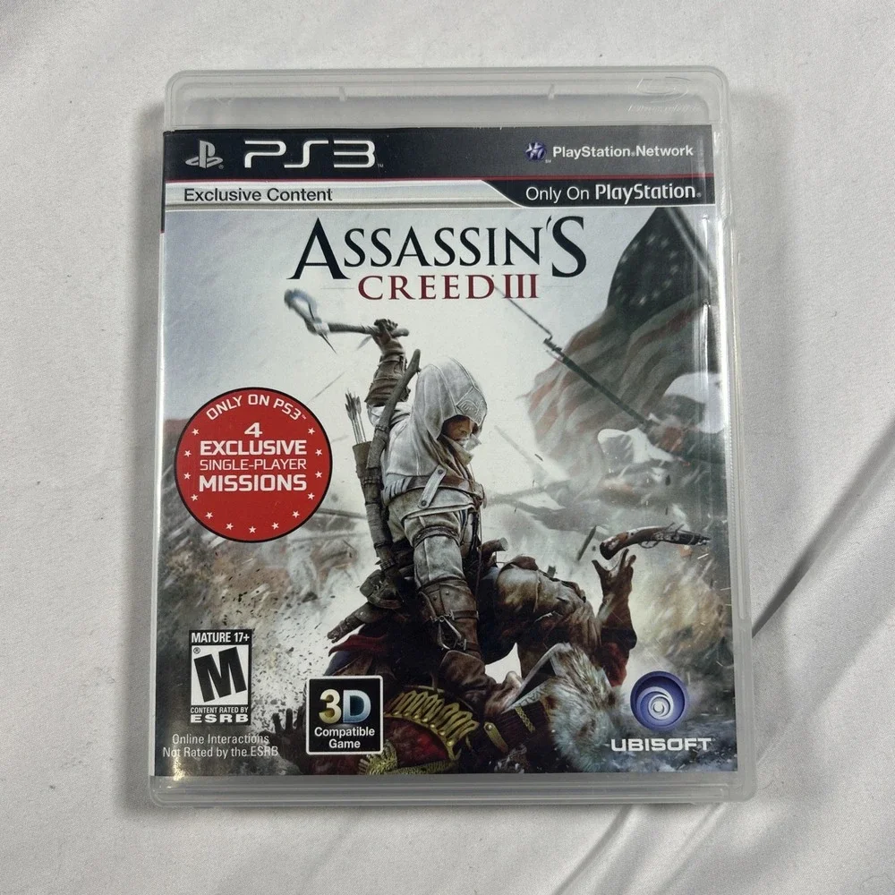 Assassins Creed 3 GameStop Edition CIB Video Game Sony PlayStation 3 PS3 Tested